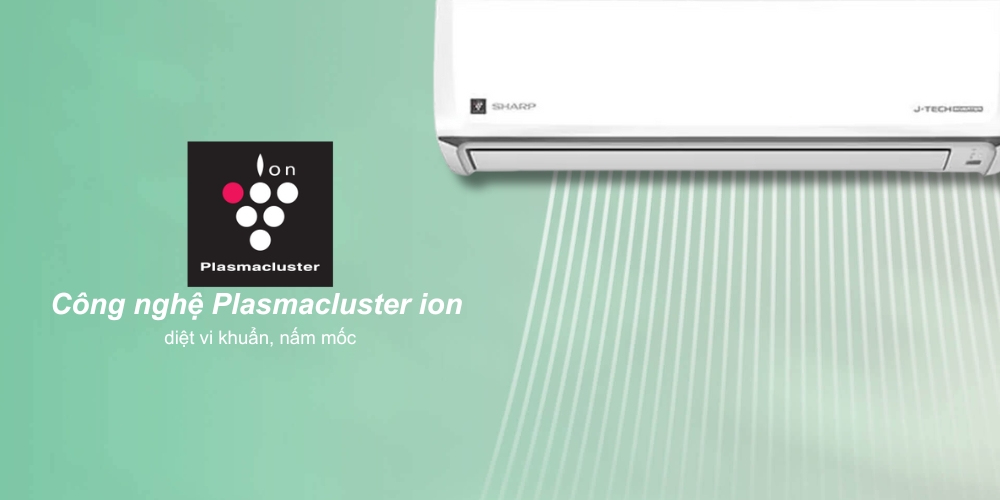 Máy Lạnh Sharp AH-XP10CSWA diệt vi khuẩn, nấm mốc