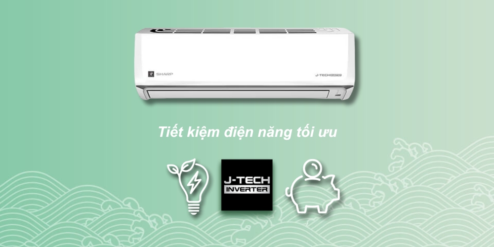 Máy Lạnh Sharp AH-XP10CSWA tiết kiệm điện năng tối ưu