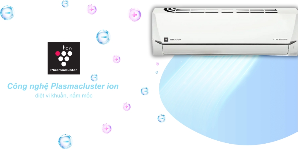 Máy Lạnh Sharp AH-XP18CSWA diệt vi khuẩn, nấm mốc