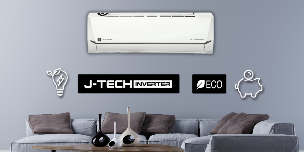 Máy Lạnh Sharp AH-XP18CSWA tiết kiệm điện năng tối ưu