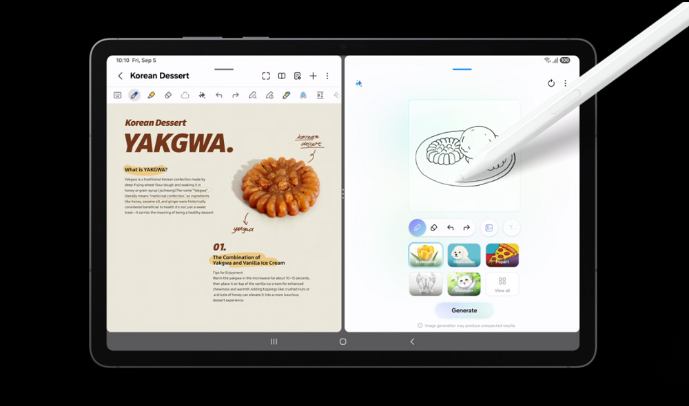 Trợ lý vẽ thông minh trên Samsung Galaxy Tab S11 