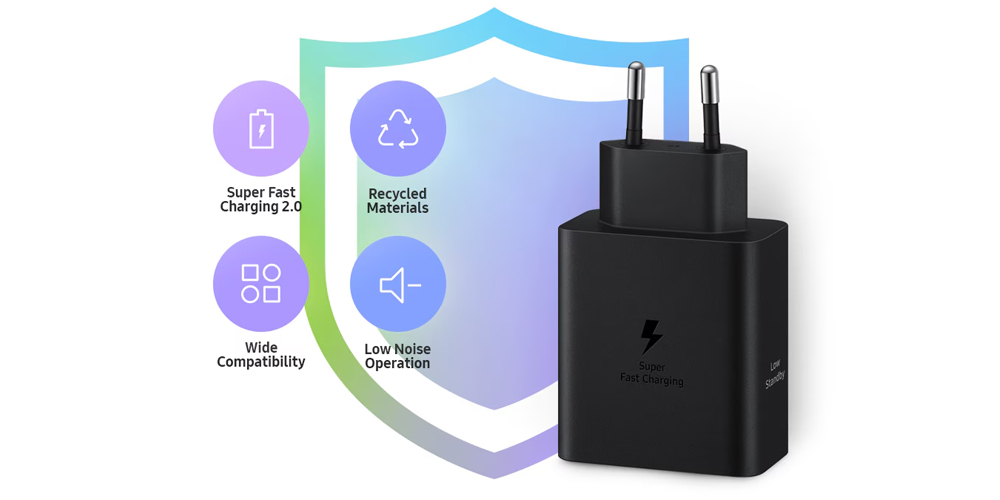 An toàn với Củ Sạc Samsung 50W 2 cổng kèm cáp T5020
