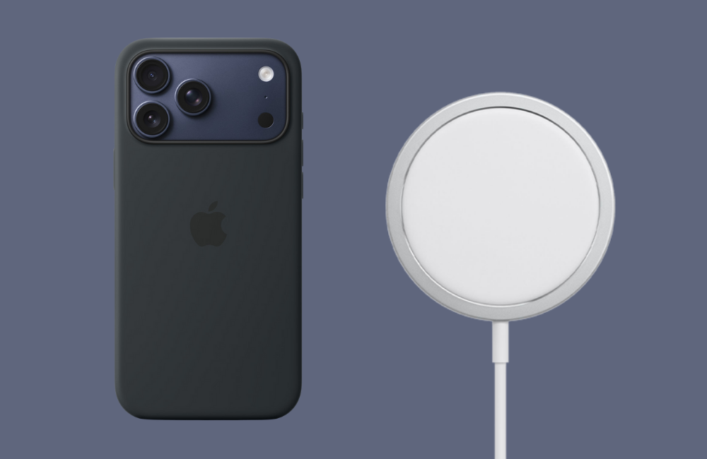 Ốp lưng 17 Pro Max Silicone Case cho phép sạc không dây