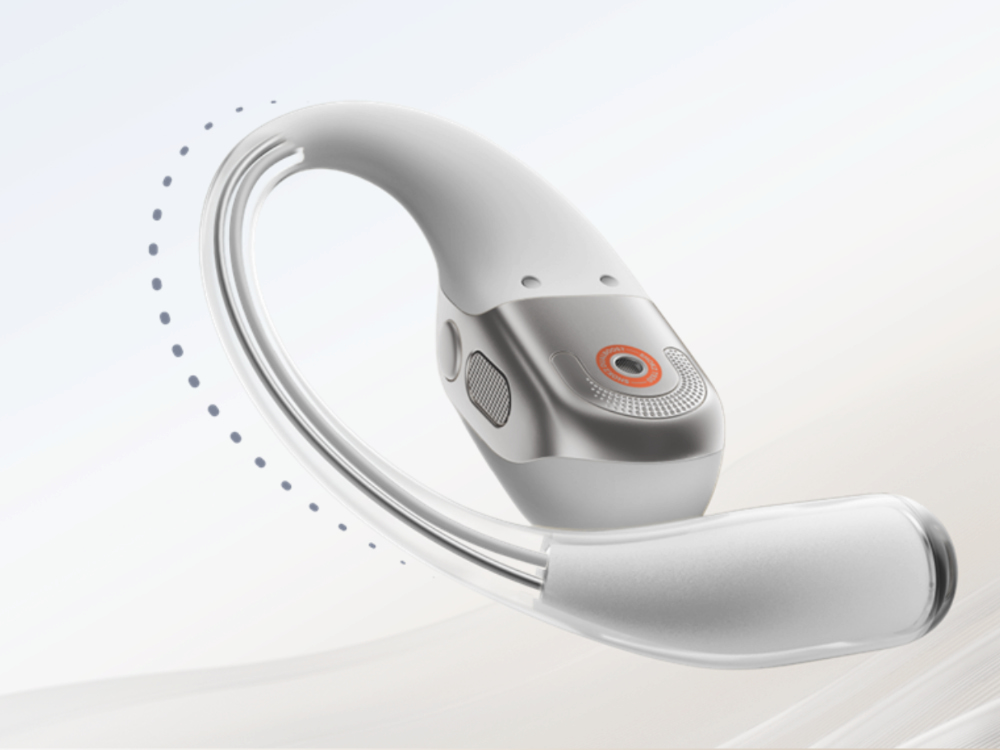 Tai nghe Shokz Openfit 2+ với móc tai linh hoạt