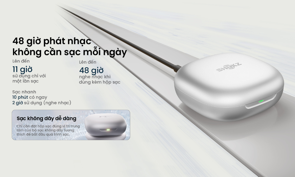 Thời lượng sử dụng Shokz Openfit 2+