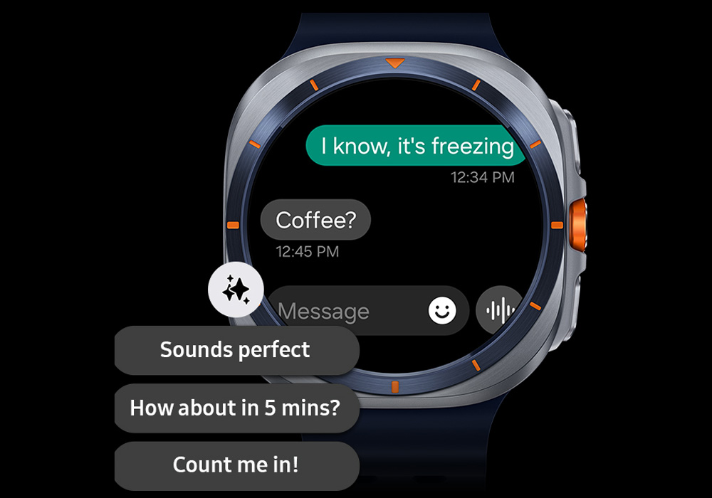 Tính năng Suggested Replies trên Samsung Watch Ultra 2 47mm 