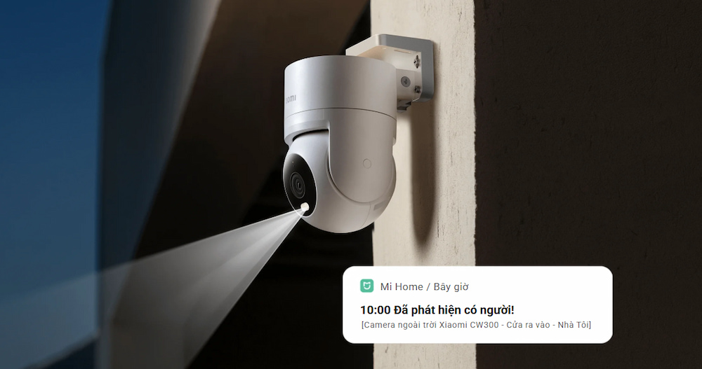 Xiaomi Outdoor Camera CW300 EU cảnh báo xâm nhập