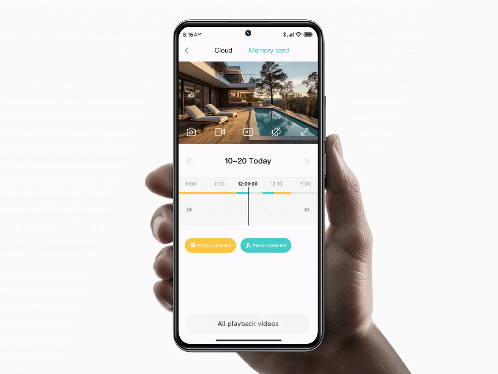 Xiaomi Outdoor Camera CW300 EU lưu trữ dễ dàng