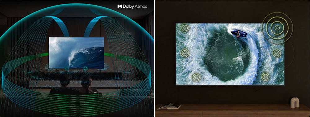 Dolby Atmos và Object Tracking Sound+ Tivi Samsung 65 Inch QA65QN90F