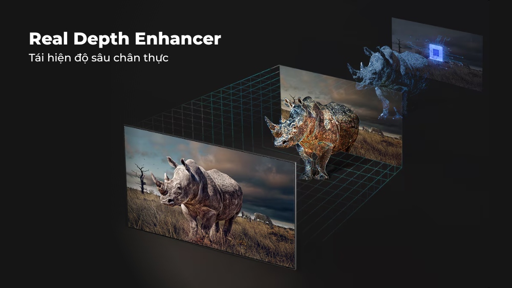 Công nghệ Real Depth Enhancer tái hiện độ sâu chân thực