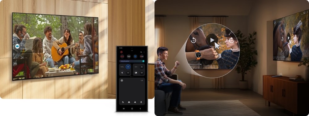 Quick Remote và Universal Gestures của Smart Tivi Samsung 4K 75 Inch UA75U8500F