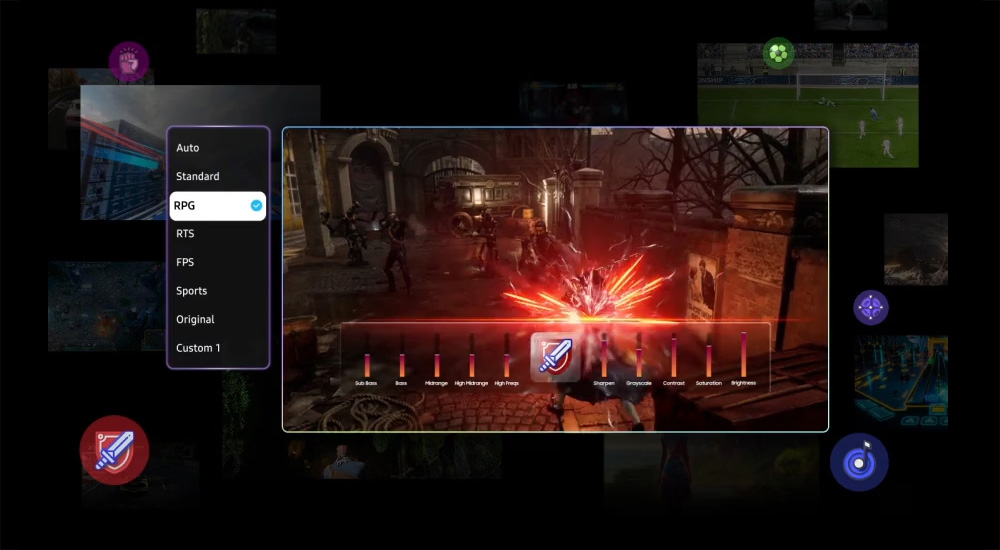 Trải nghiệm game thỏa thích trên Smart Tivi Samsung 55 Inch QA55Q7FA