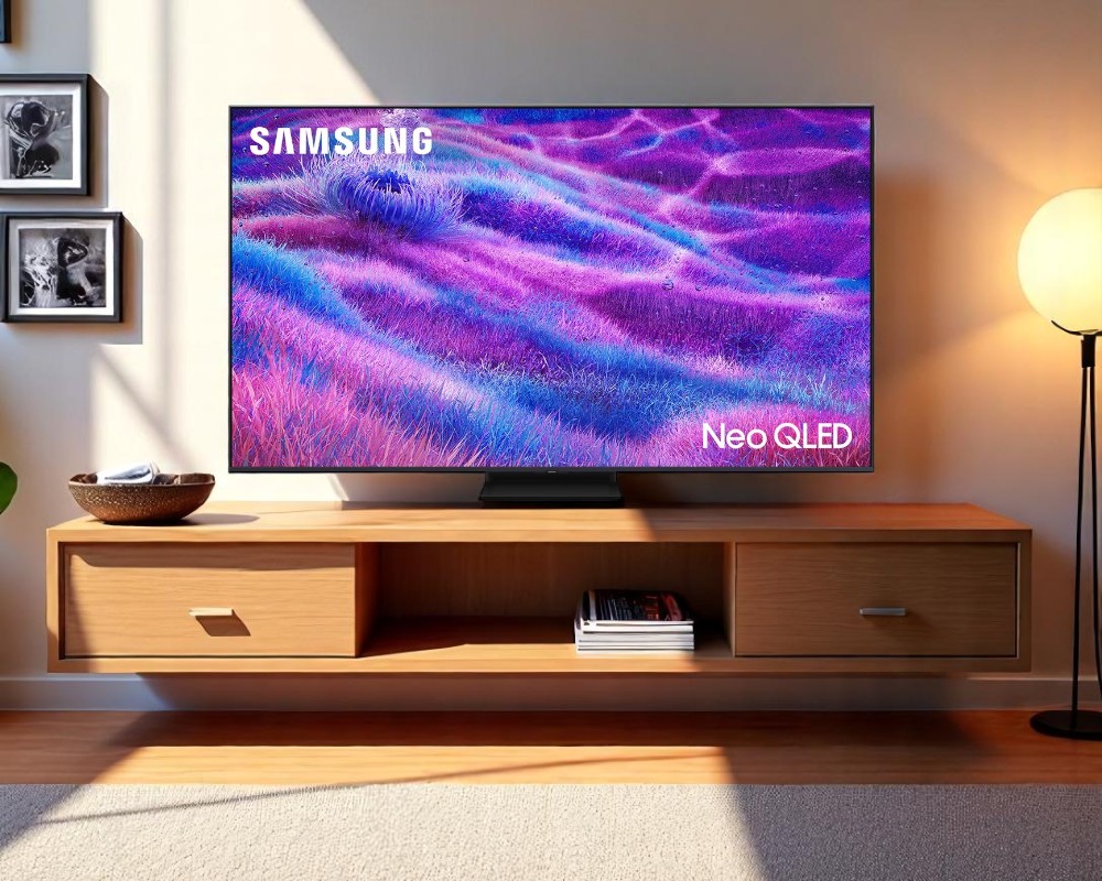 Thiết kế Simple Chamfer Smart Tivi Samsung Neo QLED 4K Vision AI 75 Inch QA75QN80F