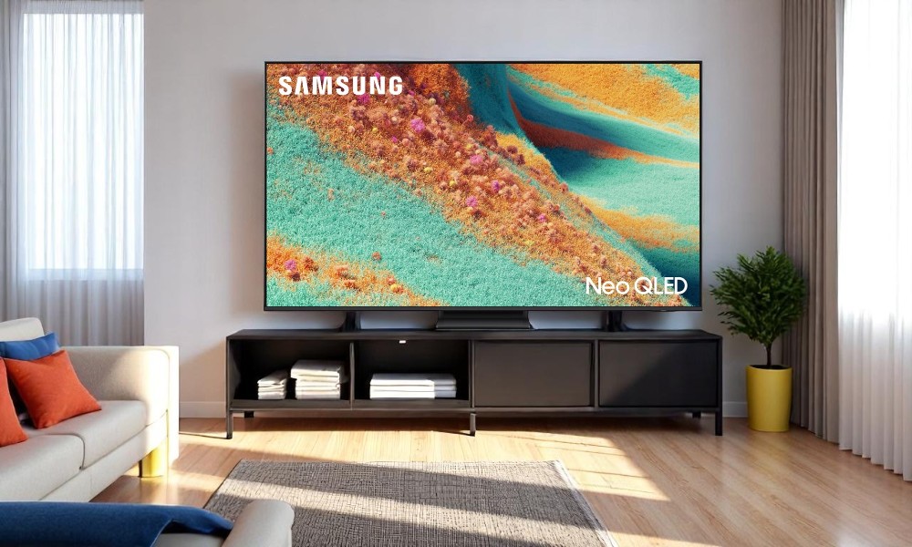 Thiết kế Simple Chamfer Tivi Samsung Neo QLED 4K Vision AI 85 Inch QA85QN85F