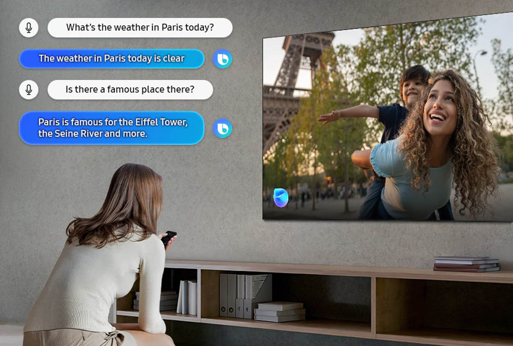 Trợ lý giọng nói Bixby giúp việc điều khiển tivi trở nên dễ dàng hơn