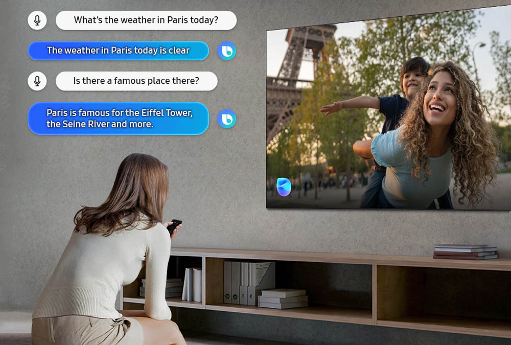 Smart Tivi Samsung 55 Inch QA55Q7FA được tích hợp Samsung Vision AI