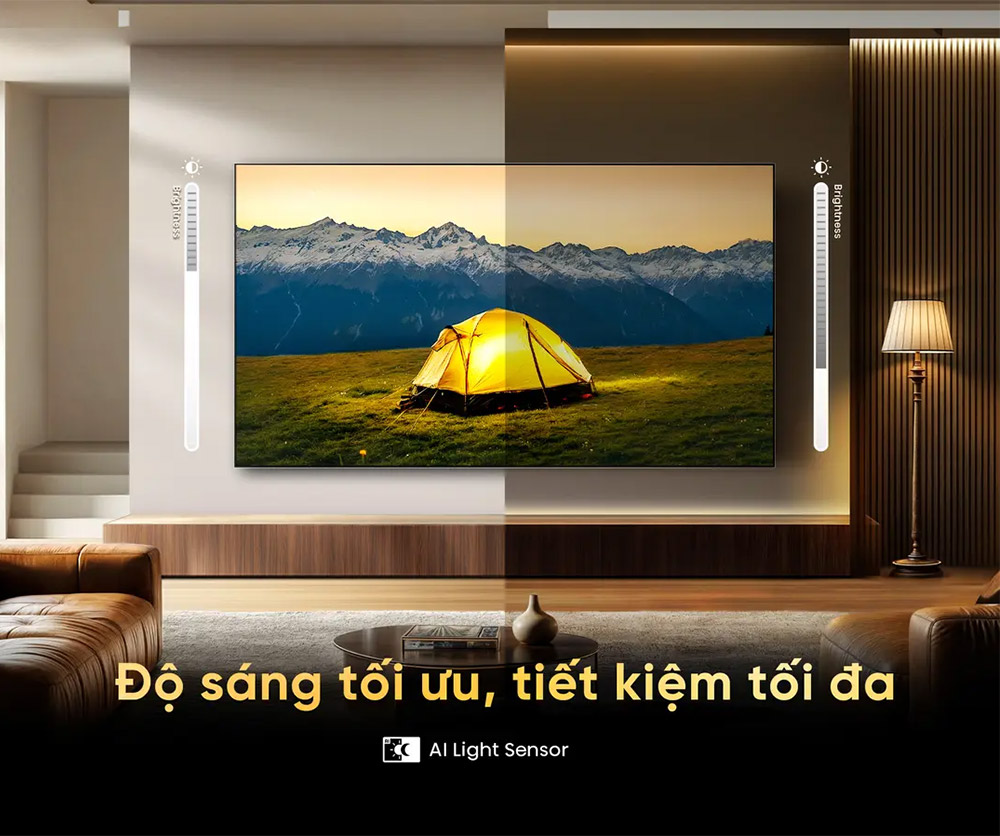 Công nghệ Adaptive Light Sensor Tivi Hisense ULED MiniLED 4K 55 Inch 55U6Q