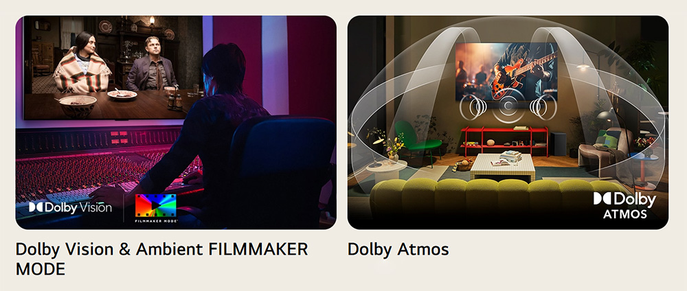 Dolby Atmos, Dolby Vision và Filmmaker Mode Tivi LG OLED77C5PSA