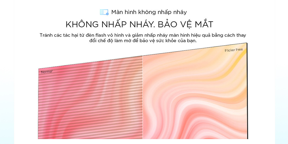 Công nghệ bảo vệ mắt tối ưu Tivi Coocaa QLED 4K 55 Inch 55Y68 Pro