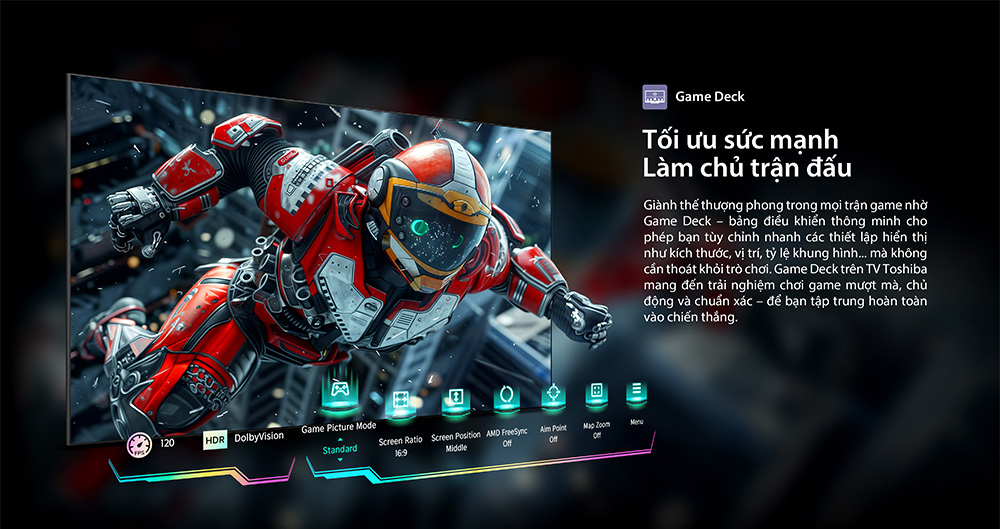 Game Deck Tivi Toshiba AI 4K 85 inch 85C350RP