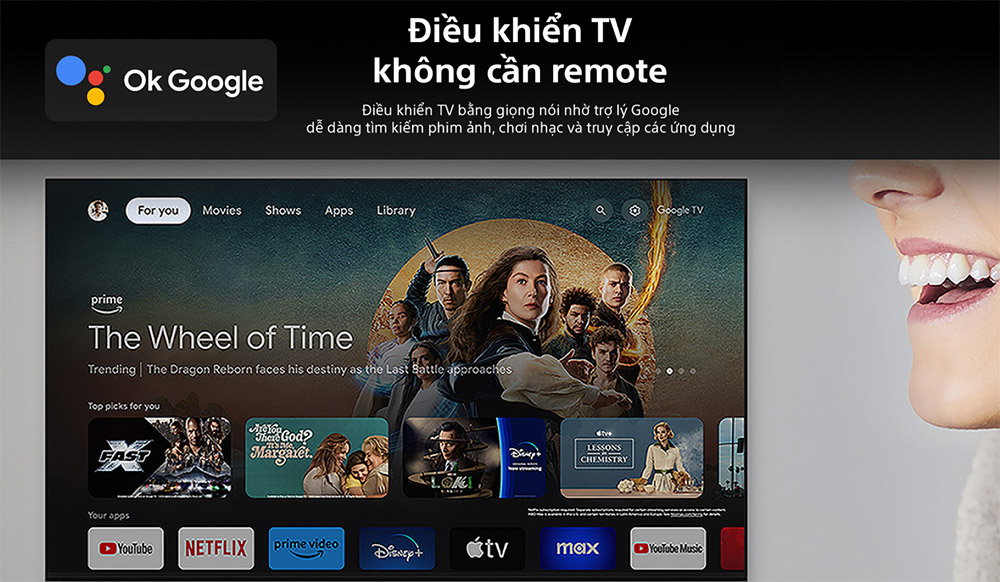Tính năng Google Assistant tivi Sony BRAVIA 5