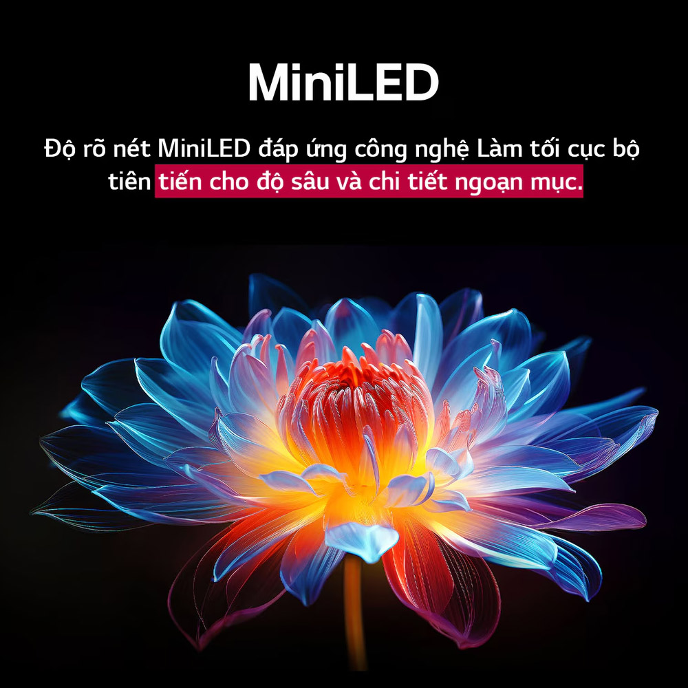 Công nghệ MiniLED LG QNED evo AI MiniLED 65 Inch 65QNED9MASA