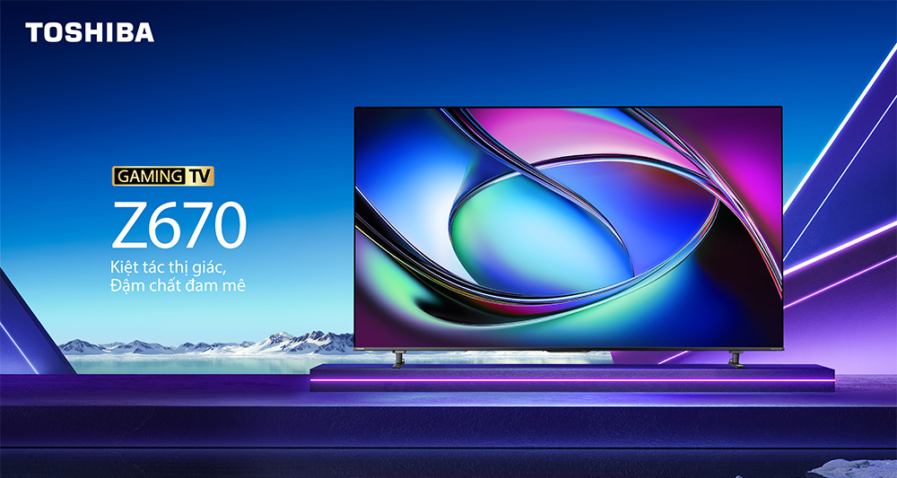 Thiết kế Tivi Mini LED Toshiba AI 4K 75 inch 75Z670RP
