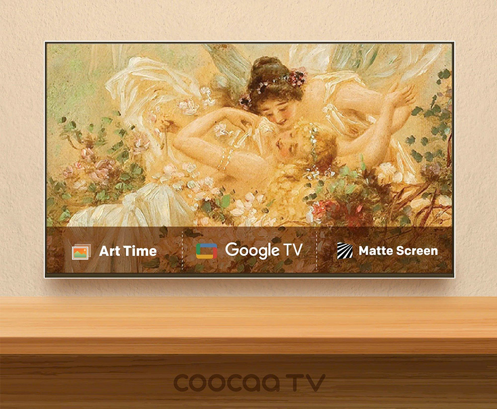 Google Tivi QLED Coocaa 4K 55 Inch 55LN7000G thiết kế theo phong cách khung tranh