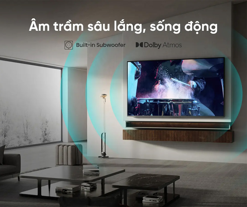 Dolby Atmos Tivi Hisense ULED MiniLED 4K 65 Inch 65U6Q