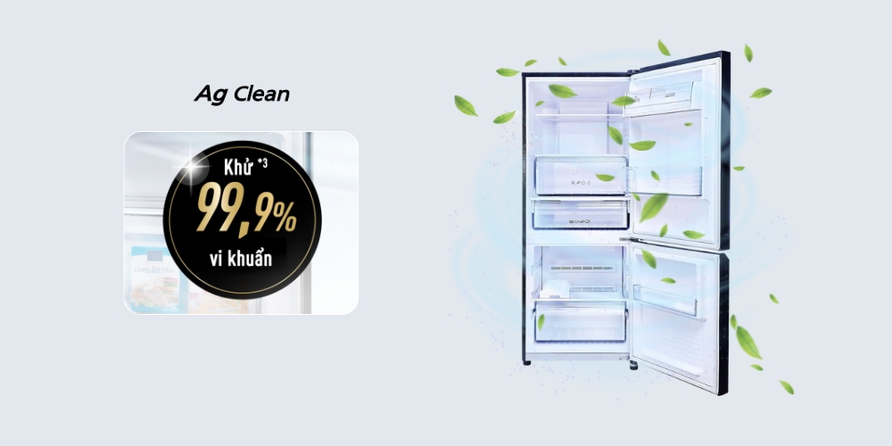 Bộ lọc Ag với ion bạc kháng khuẩn trên Tủ Lạnh Panasonic NR-SP275CPAV