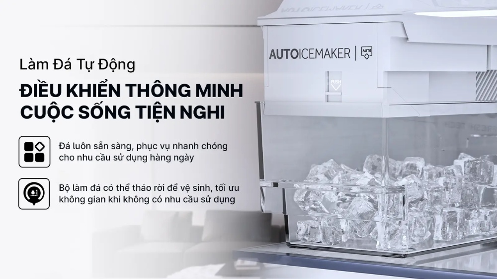 Hệ thống làm đá tự động thông minh