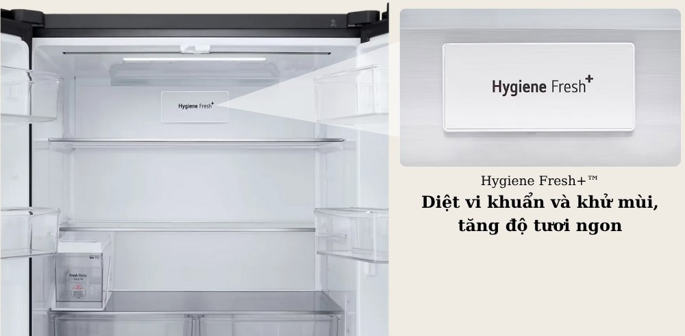 Công nghệ Hygiene Fresh+ trên tủ lạnh LG LFD58BLMAI
