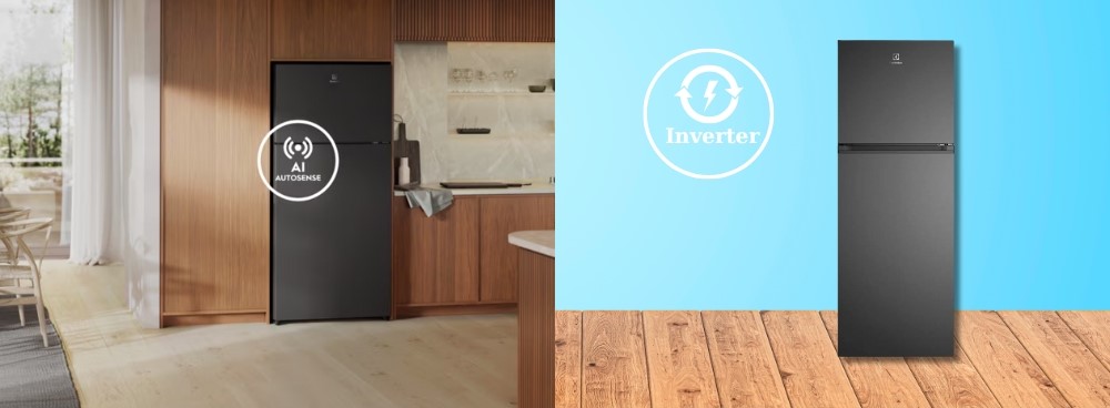 Công nghệ Inverter và AI AutoSense trên Tủ Lạnh Electrolux ETM3100L-B