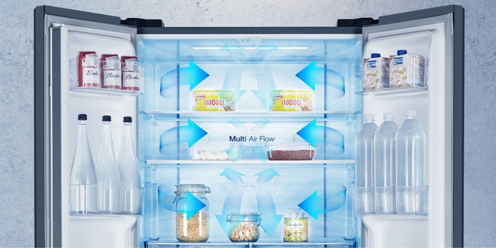 Hơi lạnh lan tỏa đều khắp tủ lạnh Hisense