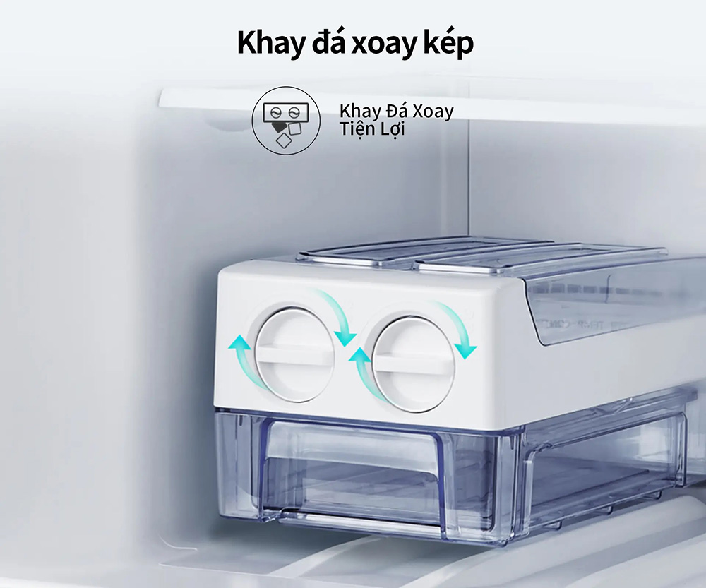 Khay đá xoay kép trong Tủ Lạnh Hisense RT469N4EBU