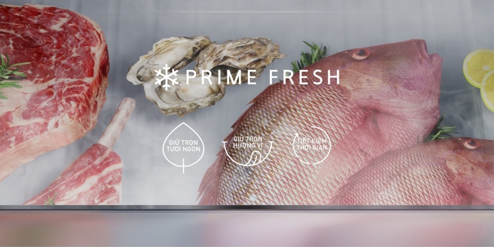 Ngăn cấp đông mềm Prime Fresh trên Tủ Lạnh Panasonic NR-BV361WGKV
