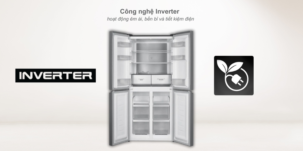 SJ-FXP560VG-BK tiết kiệm điện, hoạt động êm ái và bền bỉ