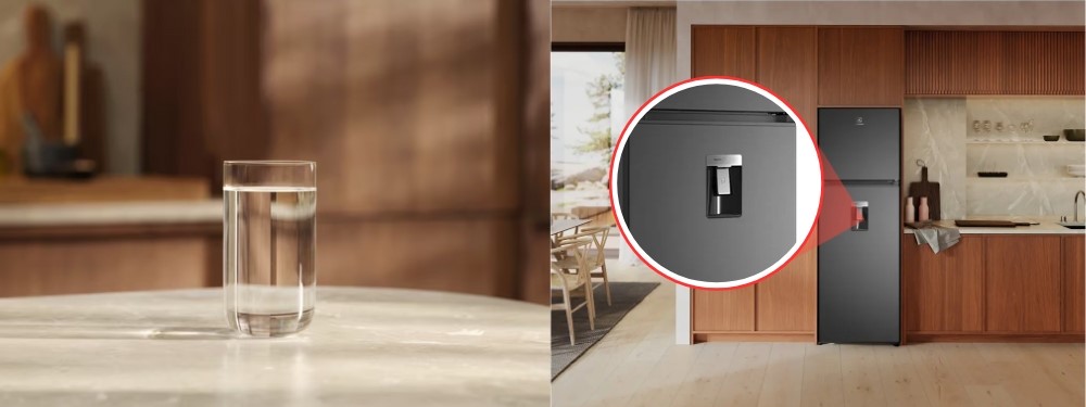 Tủ Lạnh Electrolux ETM3440L-B lấy nước bên ngoài