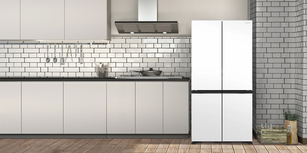 Tủ Lạnh Hitachi R-WB640VGV0X MGW 4 cửa bằng kính trắng nhám