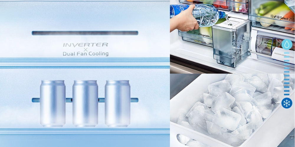 Tủ Lạnh Hitachi R-WB640VGV0X MGW có làm đá tự động, làm lạnh nhanh