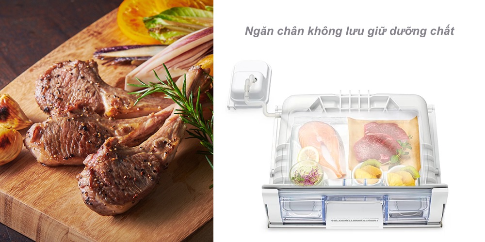 Tủ Lạnh Hitachi R-WB640VGV0X MGW lưu giữ dưỡng chất