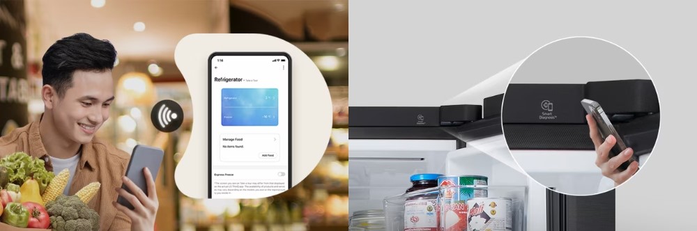 Tủ Lạnh LG LFD58BLMA điều khiển từ xa và chẩn đoán thông minh 