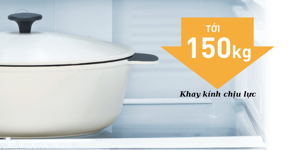 Tủ Lạnh Panasonic NR-BA229PKVN trang bị khay kính chịu lực