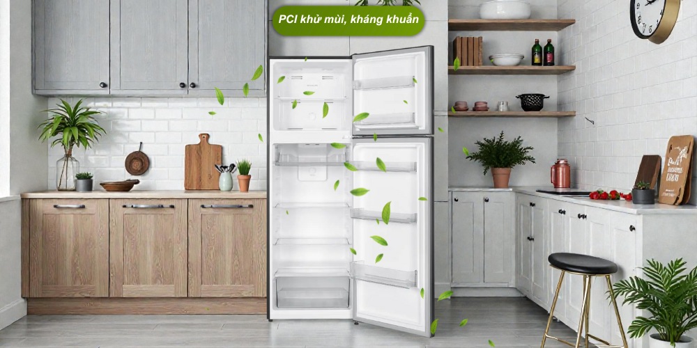 Tủ Lạnh Sharp Inverter 247 Lít SJ-X270V-SL kháng khuẩn, khử mùi