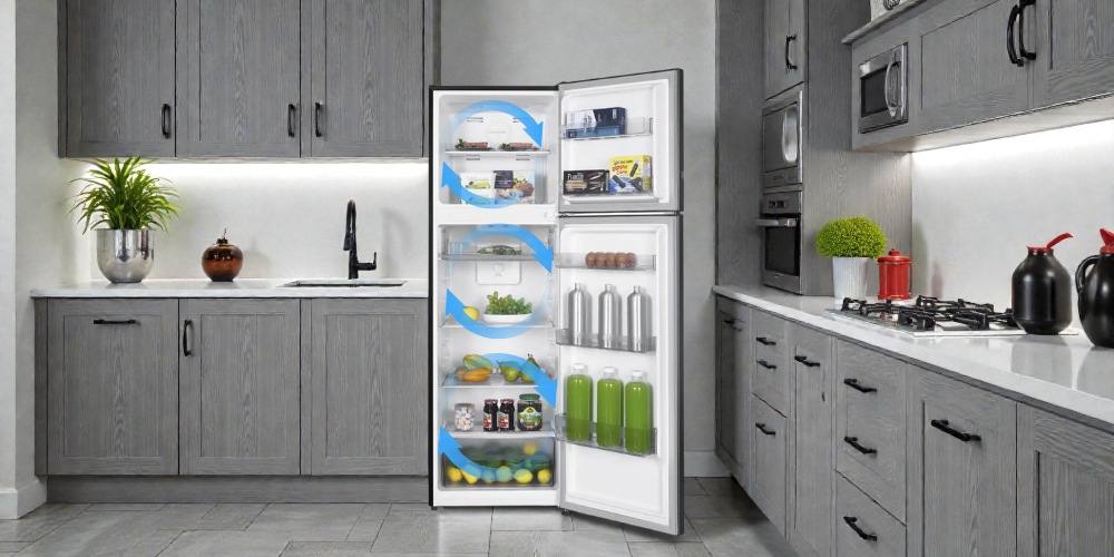 Tủ Lạnh Sharp Inverter 247 Lít SJ-X270V-SL làm lạnh đa chiều