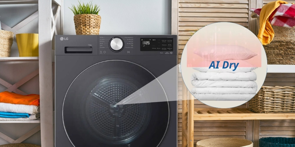 Công nghệ AI Dry tối ưu thời gian sấy và bảo vệ sợi vải