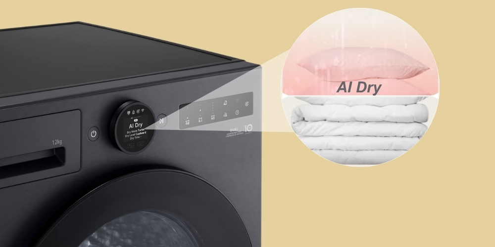 Công nghệ AI Dry tự động tối ưu thời gian sấy