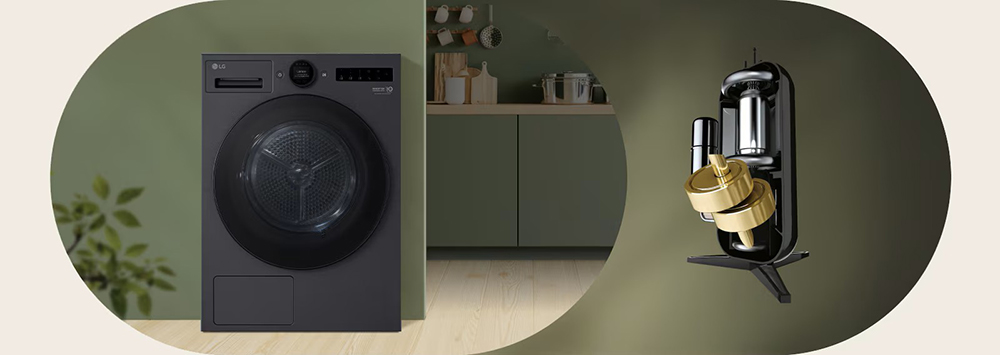 Công nghệ Dual Inverter tiết kiệm điện trên Máy Sấy Bơm Nhiệt LG RX12VHP3K