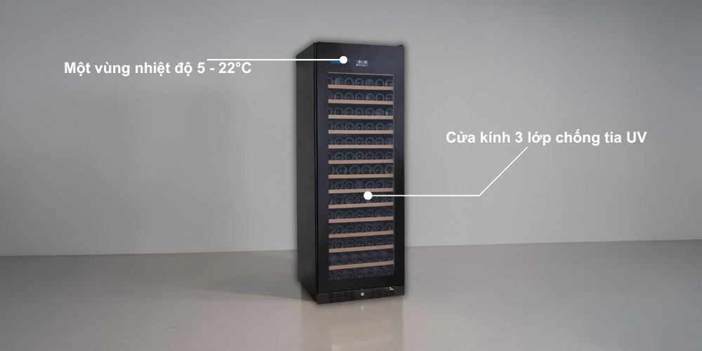 Kadeka KS194TR(BK) hạn chế tia UV, giữ hương vị rượu luôn ổn định