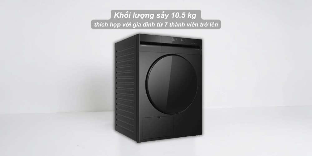 Máy Sấy Bơm Nhiệt 10.5 Kg NH-XJ21D2BVT cho gia đình đông người